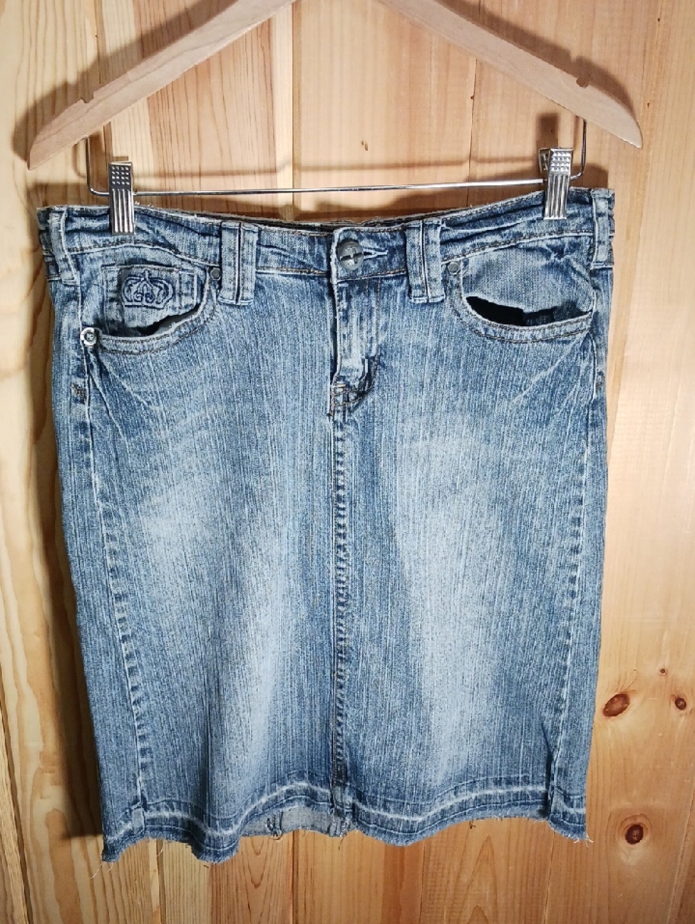 Industrial Cotton Denim Skirt
